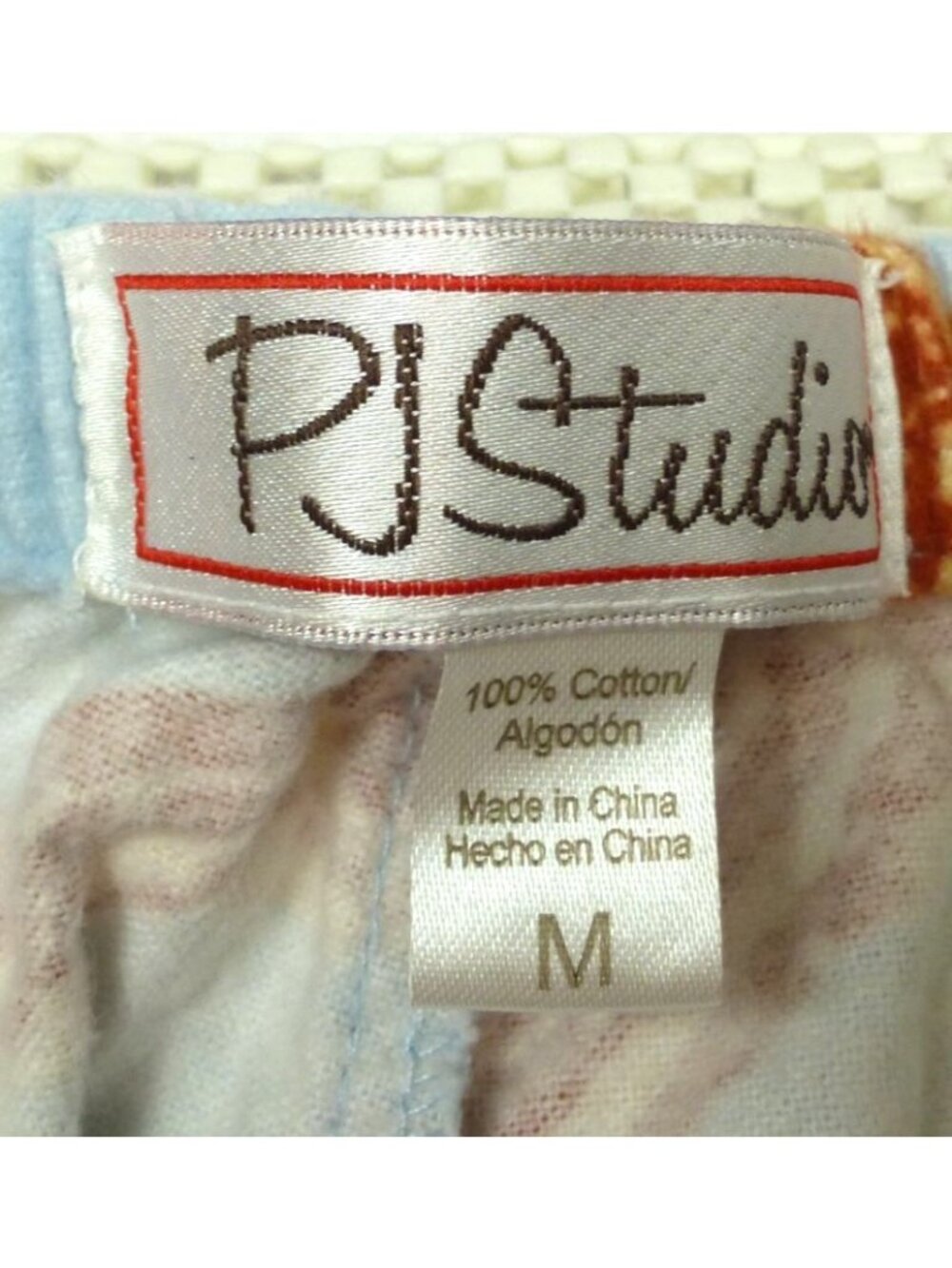Breakfast-Themed PJ Studio Blue Cotton Pajama Set With Bacon Eggs & Pancakes Pri - Picture 16 of 16